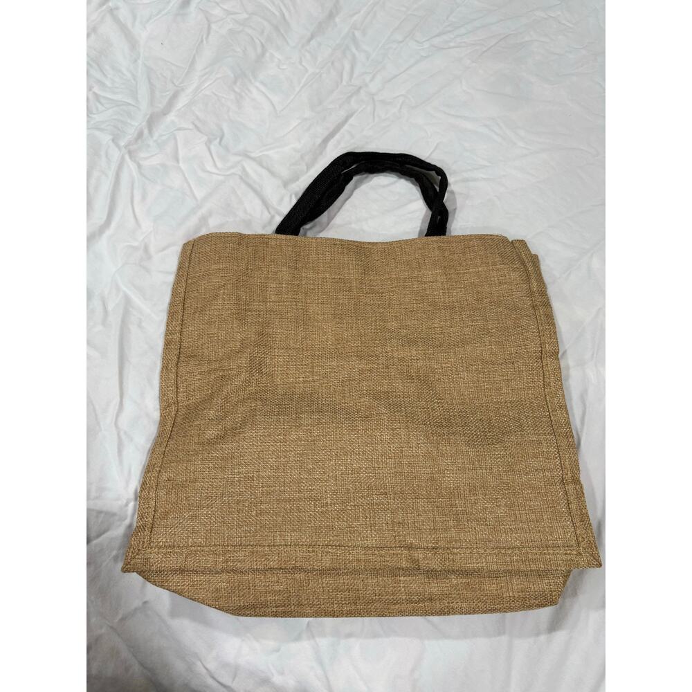 NWOT Burlap Hemp Jute Great Grandma Tote Bag - Picture 2 of 6